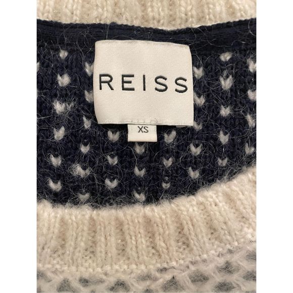 REISS Mohair Honeycomb Sweater Size XS - Picture 5 of 6